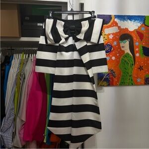 Trina Turk Monochrome Striped Dress